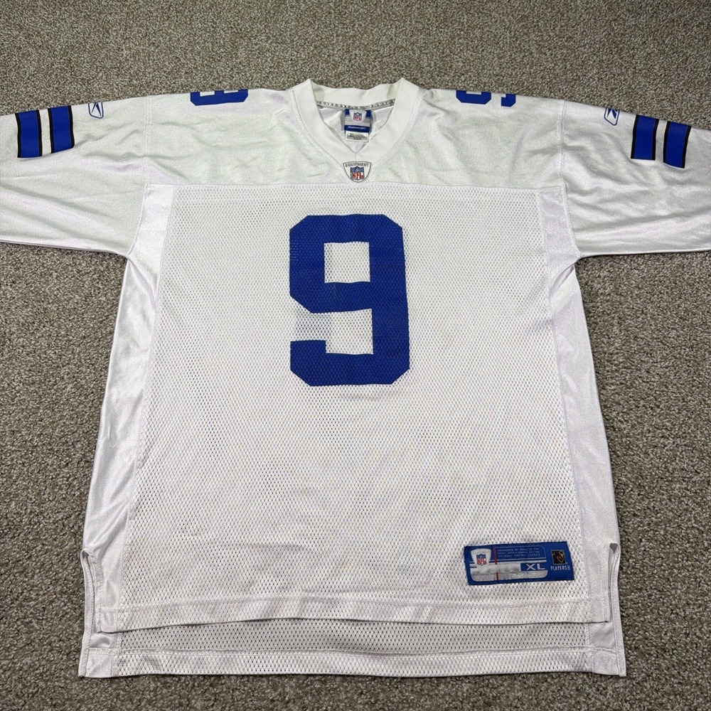 Reebok NFL Equipment On Field Dallas Tony Romo White Mesh Jersey XL